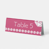 Plaque De Table Tabletop Chic en framboise - Présentoir de table (Verso)