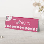 Plaque De Table Tabletop Chic en framboise - Présentoir de table (En SItu (Tableau))
