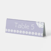 Plaque De Table Tabletop Chic en lavande - Présentoir de table (Verso)