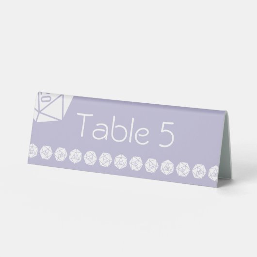 Plaque De Table Tabletop Chic en lavande - Présentoir de table (Recto)