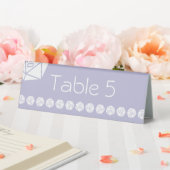 Plaque De Table Tabletop Chic en lavande - Présentoir de table (In SItu (Mariage))