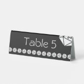 Plaque De Table Tabletop Chic en noir - Présentoir de table (Verso)