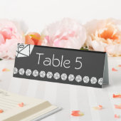 Plaque De Table Tabletop Chic en noir - Présentoir de table (In SItu (Mariage))
