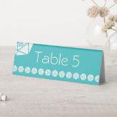 Plaque De Table Tabletop Chic en Turquoise - Présentoir de Table (En SItu (Tableau))