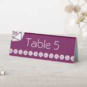 Plaque De Table Tabletop Chic en vin enseigne de tente de table (En SItu (Tableau))