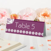 Plaque De Table Tabletop Chic en vin enseigne de tente de table (In SItu (Mariage))