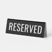 Plaque De Table Tablette noire de texte réservé ou personnalisé (Recto)