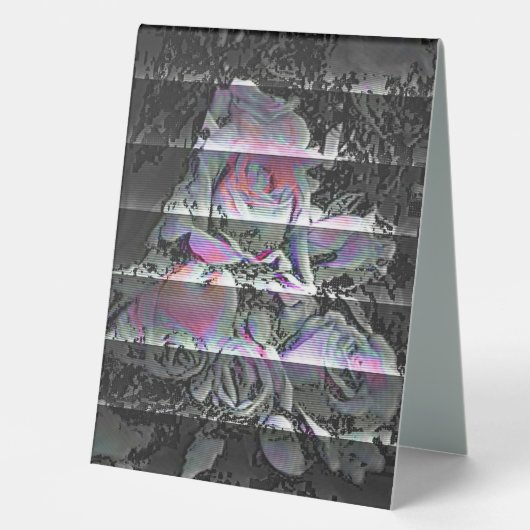 Plaque De Table Techno Bouquet (Recto)