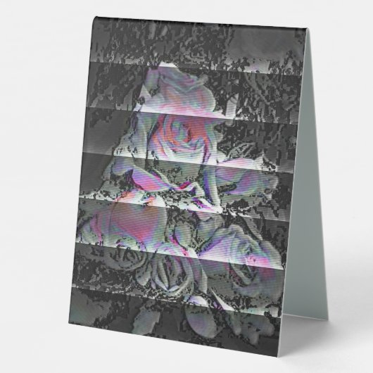 Plaque De Table Techno Bouquet (Verso)