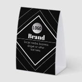 Plaque De Table Téléchargez votre logo et conception de texte pers (Recto)