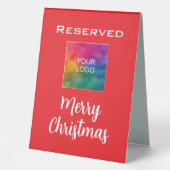 Plaque De Table Téléchargez votre logo Joyeux Noël réservé (Recto)