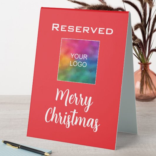 Plaque De Table Téléchargez votre logo Joyeux Noël réservé (En SItu (Tableau))