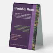 Plaque De Table Temple Spirituel Art Fractal (Verso)