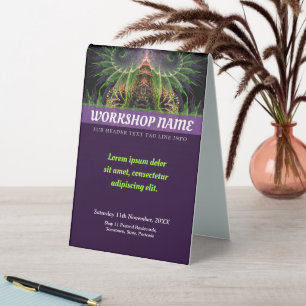 Plaque De Table Temple Spirituel Art Fractal