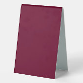 Plaque De Table Tendance Couleur Bourgogne foncé (Verso)