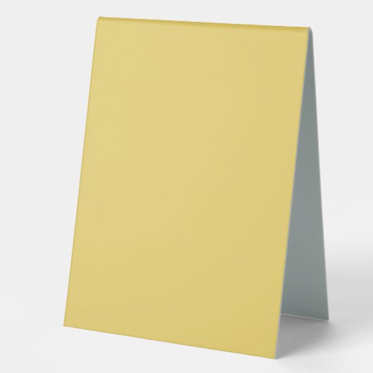 Plaque De Table Tendance Couleur Doux Jaune Table Panneau de Tente (Recto)