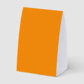 Plaque De Table Tendance de couleur estivale mandarine (Verso)