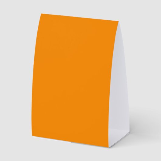 Plaque De Table Tendance de couleur estivale mandarine (Recto)
