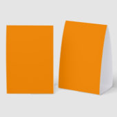 Plaque De Table Tendance de couleur estivale mandarine (Recto/verso)