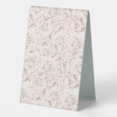 Plaque De Table Tente de carte numéro de table mariage (Verso)