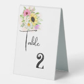 Plaque De Table Tente de carte numéro de table mariage (Recto)