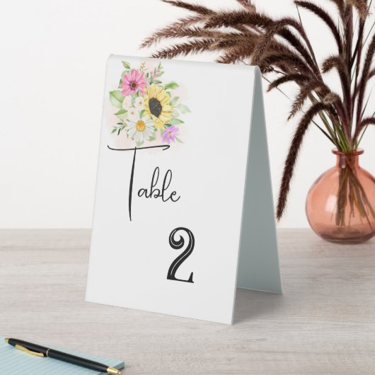 Plaque De Table Tente de carte numéro de table mariage (En SItu (Tableau))