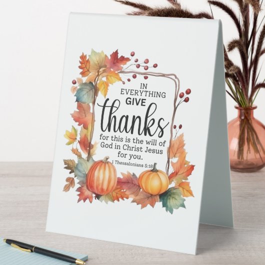 Plaque De Table Tente de table d'action de grâce (En SItu (Tableau))