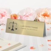 Plaque De Table Tente de table de l'échelle de la justice pour l'o (In SItu (Mariage))