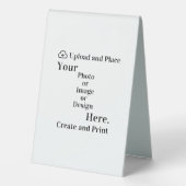 Plaque De Table Tente de table Signer votre conception ou téléchar (Verso)