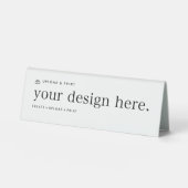 Plaque De Table Tente de table Signer votre conception Télécharger (Recto)