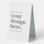 Plaque De Table Tente de table Signer votre conception Télécharger (Recto)