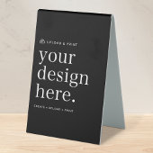 Plaque De Table Tente de table Signer votre conception Télécharger