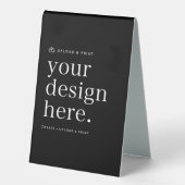 Plaque De Table Tente de table Signer votre conception Télécharger (Recto)