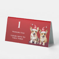Tentes de table Bunco pour de mignons Corgis en Pè