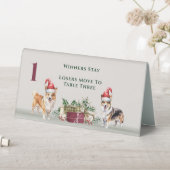 Plaque De Table Tentes de table Bunco un pour les adorables corgis (En SItu (Tableau))
