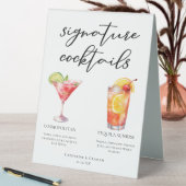 Plaque De Table Tequila Sunrise Cosmopolite Menu Cocktails (En SItu (Tableau))