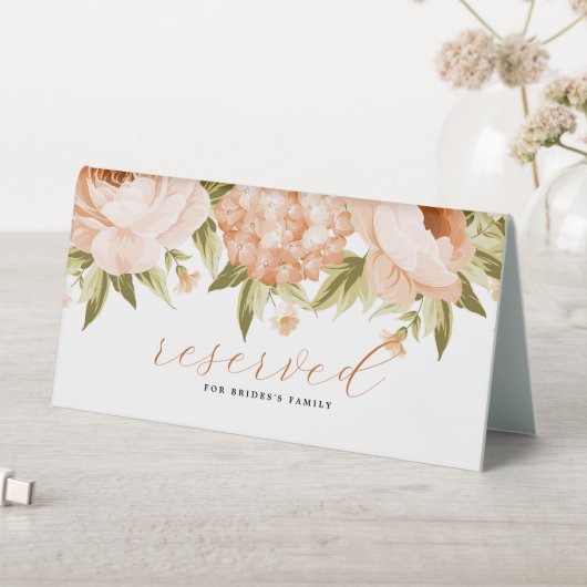 Plaque De Table Terracotta Blooming Rose Hydrange Floral Siège (En SItu (Tableau))