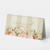 Plaque De Table Terracotta Blooming Rose Hydrangea Siège Floral (Verso)