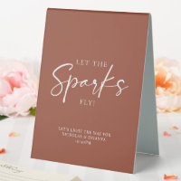 Terracotta Brûlé Orange Mariage Sparkler Envoyer
