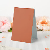 Plaque De Table Terracotta Orange Solide Couleur Chaleureuse & Con (In SItu (Mariage))