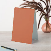 Plaque De Table Terracotta Orange Solide Couleur Chaleureuse & Con (En SItu (Tableau))