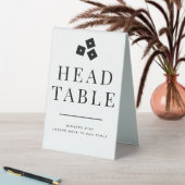 Plaque De Table Tête de Bunco noir et blanc (En SItu (Tableau))