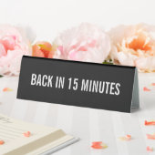 Plaque De Table Texte et couleur personnalisés (In SItu (Mariage))