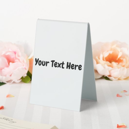 Plaque De Table Texte personnalisé (In SItu (Mariage))