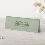 Plaque De Table Texture de tissu vert sauge (En SItu (Tableau))