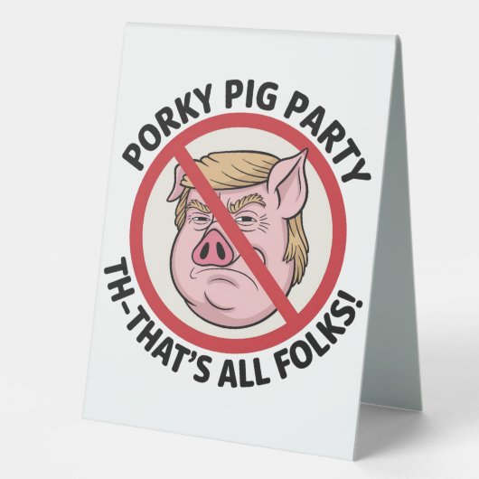 Plaque De Table The Final Snort: Ending the Political Monopoly (Recto)