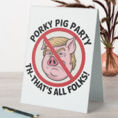 Plaque De Table The Final Snort: Ending the Political Monopoly (En SItu (Tableau))