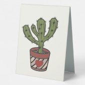 Plaque De Table Thème Cactus pour Enterrement de Vie de Jeune Fill (Verso)