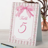 Plaque De Table Thème Pink Bow Coquette Love Shack (En SItu (Tableau))