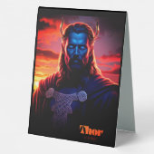 PLAQUE DE TABLE THOR VIKING (Verso)